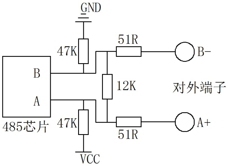 紫外传感器RS485电路图